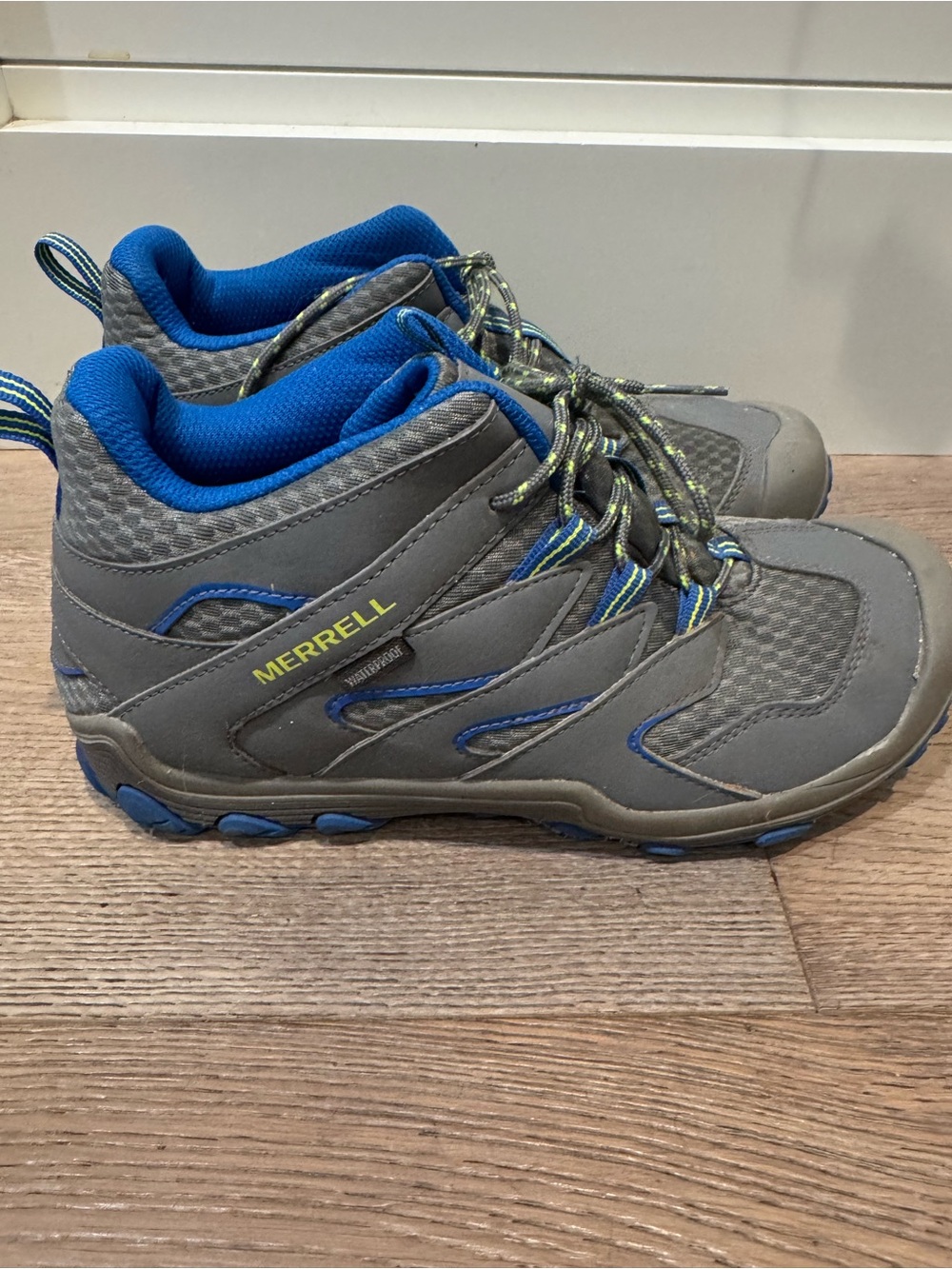 Merrell Kids Gray and Blue Trail Hikers
